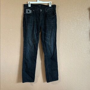 Guess Men's Dark Blue Straight Jeans